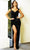 Portia and Scarlett PS21280 - Sequin V-Neck Prom Dress with Slit Special Occasion Dress 0 / Black