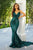 Portia and Scarlett - PS21287 V-Neck Open Back Paillette Sequin Gown Prom Dresses 0 / Emerald