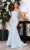 Portia and Scarlett - Ps22036 Corset Style Sequin Gown Special Occasion Dress 18 / Cinderella Blue