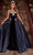 Portia and Scarlett - PS22041 Beaded Strapless Overskirt A-Line Dress Prom Dresses 0 / Navy
