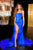 Portia and Scarlett - PS22214 Spaghetti Straps Evening Dress With Slit Prom Dresses