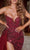 Portia and Scarlett - PS22266 Deep V-Neck Embellished Trumpet Dress Prom Dresses