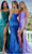 Portia and Scarlett - PS22319 Corset Bodice High Slit Sequin Gown Prom Dresses 0 / Lilac