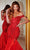 Portia and Scarlett - PS22340 Off Shoulder Appliqued Trumpet Dress Prom Dresses 0 / Red