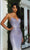 Portia and Scarlett - Ps22344 Strapless Ombre Glitter Gown In Purple and Silver