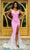 Portia and Scarlett - Ps22345 Surplice V-Neck Ombre Mermaid Dress Special Occasion Dress 18 / Pink Silver