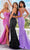 Portia and Scarlett - Ps22348 Sequined Sweetheart Gown with Slit Special Occasion Dress 18 / Lilac