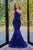 Portia and Scarlett - PS22350 One-Shoulder Sequin Mermaid Gown Prom Dresses 0 / Cobalt