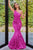 Portia and Scarlett - PS22350 One-Shoulder Sequin Mermaid Gown Prom Dresses 0 / Pink