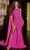 Portia and Scarlett PS22364 - One Shoulder Sash Prom Dress Special Occasion Dress 0 / Hot Pink