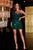 Portia and Scarlett PS22404 - Sequin Fitted Cocktail Dress Cocktail Dresses 0 / Emerald