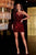 Portia and Scarlett PS22404 - Sequin Fitted Cocktail Dress Cocktail Dresses 0 / Red