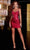 Portia and Scarlett PS22414 - Jeweled Drape Sheath Cocktail Dress Special Occasion Dress 0 / Red