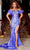 Portia and Scarlett PS22523 - Feather Ornate Prom Dress Special Occasion Dress 0 / Cobalt
