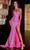 Portia and Scarlett PS22540 - Wide Leg Slit Evening Gown Special Occasion Dress 0 / Pink
