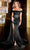 Portia and Scarlett PS22549 - Draped Corset Prom Dress with Slit Special Occasion Dress