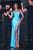 Portia and Scarlett PS22568 - V-Neck High Slit Evening Gown Evening Dresses