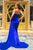 Portia and Scarlett - PS22626 Rhinestone Velvet Sculpted Gown Prom Dresses