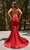 Portia and Scarlett - Ps22641 Glittered Bod V Neck Mermaid Gown Evening Dresses