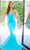 Portia and Scarlett - PS22705 Crisscross Back Mermaid Plain Fit Dress Prom Dresses 0 / Peacock