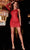 Portia and Scarlett PS22782C - One Long Sleeved Cocktail Dress Special Occasion Dress 0 / Red