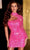Portia and Scarlett PS22784C - High Neck Sequin Cocktail Dress Special Occasion Dress 0 / Hot-Pink