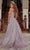 Portia and Scarlett - PS22912 Plunging Neck Embellished Gown Prom Dresses