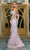 Portia and Scarlett - Ps22913 Feather Detailed Trumpet Gown Special Occasion Dress