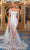 Portia and Scarlett PS22971 - Off Shoulder Sheer Mermaid Prom Gown Prom Dresses 0 / Ivory-Silver
