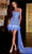 Portia and Scarlett PS23001 - Strapless Side Drape Cocktail Dress Special Occasion Dress 0 / Cobalt