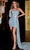 Portia and Scarlett PS23002 - Side Sash Cocktail Dress Special Occasion Dress 0 / Light-Blue