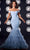 Portia and Scarlett PS23051 - Off Shoulder Shirred Prom Gown Evening Dresses 0 / Blue