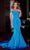 Portia and Scarlett PS23189 - Bustier Mermaid Prom Dress Special Occasion Dress 0 / Blue