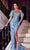 Portia and Scarlett PS23281 - Off Shoulder High Slit Prom Gown Prom Dresses 0 / Light-Blue