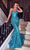 Portia and Scarlett PS23292 - Strapless Sequin Prom Gown Special Occasion Dress 0 / Ocean Blue