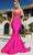 Portia and Scarlett PS23360 - Sleeveless Seamed Mermaid Prom Gown Special Occasion Dress 0 / Hot Pink