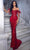Portia and Scarlett PS23441 - Embellished Corset Prom Gown Special Occasion Dress 0 / Red
