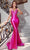 Portia and Scarlett PS23445 - Lace Applique Evening Gown Special Occasion Dress 0 / Hot Pink