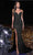 Portia and Scarlett PS23486 - Strapless High Slit Prom Gown Special Occasion Dress 0 / Black
