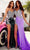 Portia and Scarlett PS23645 - Bejeweled High Slit Prom Gown Special Occasion Dress 0 / Emerald