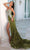 Portia and Scarlett PS23645 - Bejeweled High Slit Prom Gown Special Occasion Dress 0 / Gold