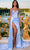 Portia and Scarlett PS23649 - Corset Column Dress Prom Dresses 0 / Sky-Blue