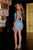 Portia and Scarlett PS23908 - Fringed Cold Shoulder Cocktail Dress Cocktail Dresses