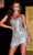 Portia and Scarlett PS23913 - Strapless Scoop Neck Cocktail Dress Special Occasion Dress 0 / Silver