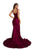 Portia and Scarlett - PS6339 Sleeveless V Neck High Slit Mermaid Gown Evening Dresses