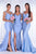 Portia and Scarlett - PS6339 Sweetheart V Neck High Slit Mermaid Gown Evening Dresses