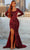 Portia and Scarlett - Scoop Neck Sequin Evening Dress PS21031 - 1 pc Deep-Red in Size 14 Available CCSALE 14 / Deep-Red