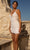 Primavera Bridal - 11039 Plunging V Neckline Web Strappy Back Short Dress Bridal Dresses