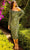 Primavera Couture 11071 - Ruffled Asymmetrical Tea Length Dress Special Occasion Dress 2 / Sage Green