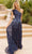 Primavera Couture 12009 - Asymmetrical Sequined Flowy Dress Prom Dresses 4 / Midnight